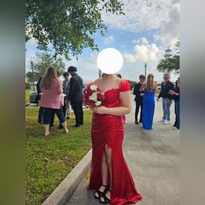 Stunning Red Sequin Gown